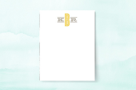 Classic Monogram Personalized Stationery