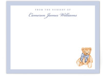 Plaid bear Personalized Stationery