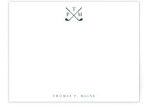 Golf pro monogram Personalized Stationery