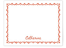 Inked Scallops Personalized Stationery