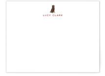 Chocolate Labrador Personalized Stationery