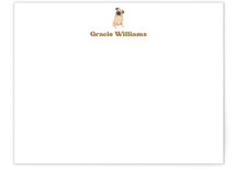 Pug Personalized Stationery