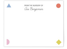 Nursery Shapes Personalized Stationery
