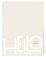 Hello Personalized Stationery