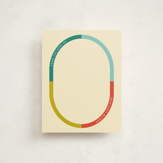 Oval-blocked Personalized Stationery