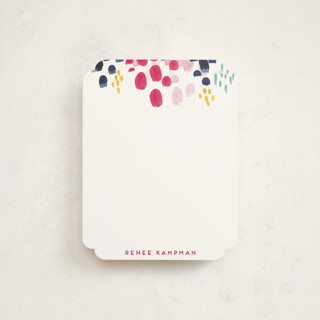 Abstract Floral Personalized Stationery