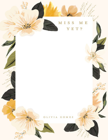 Forget me not Personalized Stationery by Susan Moyal | Minted
