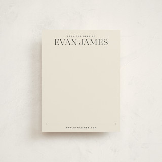 Masculine Note Personalized Stationery
