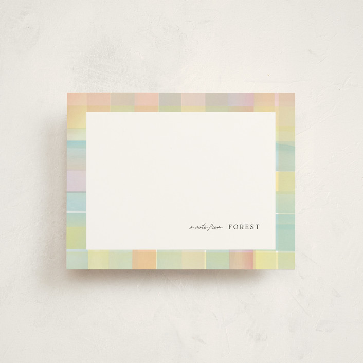 Pretty Plaid Personalized Stationery by Lori Wemple | Minted pretty-plaid-personalized-stationery-by-lori-wemple-minted