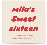 Sweet Sixteen Party Invitations