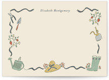Garden Story 5x7 Personalized Stationery