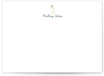 Poodle 5x7 Personalized Stationery