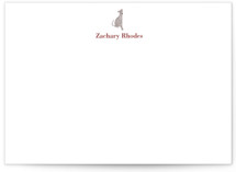 Greyhound 5x7 Personalized Stationery