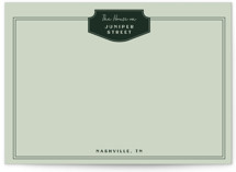 Classic Badge 5x7 Personalized Stationery