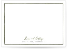 Rosewood 5x7 Personalized Stationery