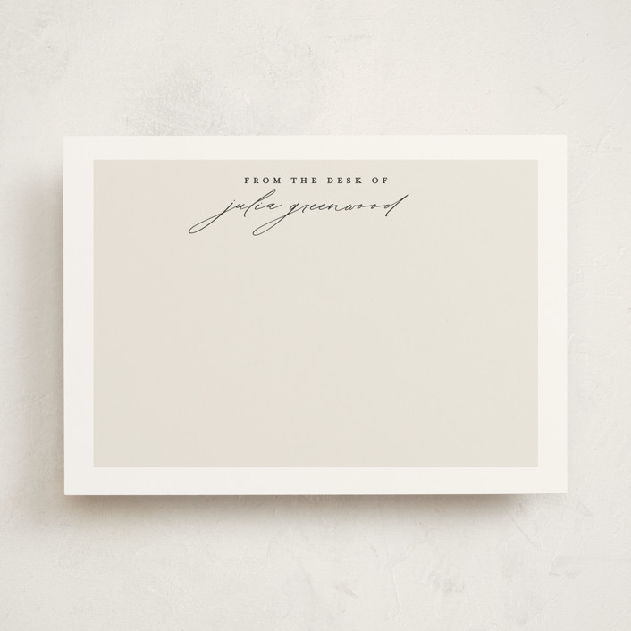 Understated 5x7 Personalized Stationery by Susan Zinader Minted