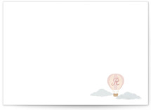 Floating Initial 5x7 Personalized Stationery
