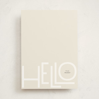 Hello 5x7 Personalized Stationery