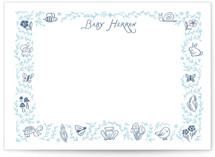 Baby Garden Friends 5x7 Personalized Stationery