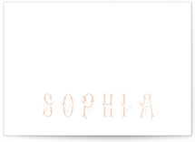 floral 5x7 Personalized Stationery