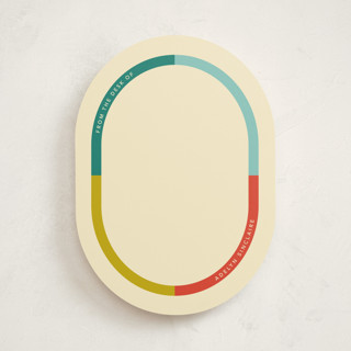 Oval-blocked 5x7 Personalized Stationery