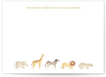 Menagerie 5x7 Personalized Stationery