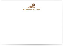 Dachsund 5x7 Personalized Stationery