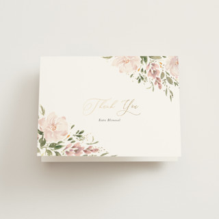 Bridal Cake Foil-Pressed Bridal Shower Thank You Cards 