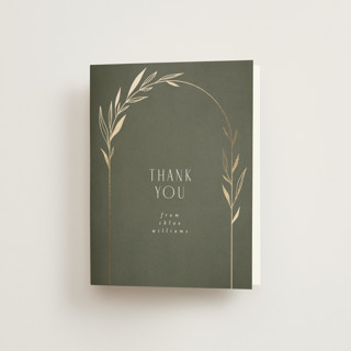 Botanical Arches Foil-Pressed Bridal Shower Thank You Cards 