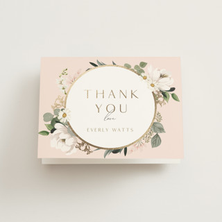 Country Garden Foil-Pressed Bridal Shower Thank You Cards 