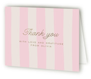 Macaron Box Foil-Pressed Bridal Shower Thank You Cards 