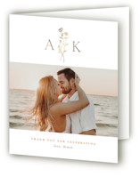 kouignette Foil-Pressed Bridal Shower Thank You Cards 