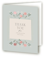 Parisian Roses Foil-Pressed Bridal Shower Thank You Cards 