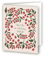 Cherry Tomatoes Bridal Shower Thank You Cards