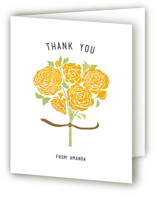 Raining Peonies Bridal Shower Thank You Cards
