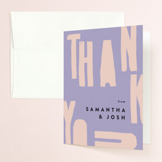 Bold Letters Bridal Shower Thank You Cards