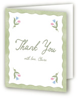 Folk Garden Bridal Shower Thank You Cards