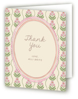 Botanical maximalism Bridal Shower Thank You Cards