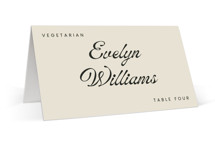 Vintage Place Cards - Vegetarian