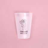 Golden Retriever Wedding Frosted Plastic Cup, set of 50 Party Cups