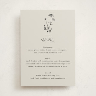 Floral Type Arch Party Menus