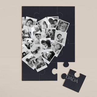 Dada Collage Heart 12-Piece Custom Puzzle