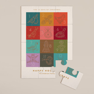 12 days of christmas 12-Piece Custom Puzzle