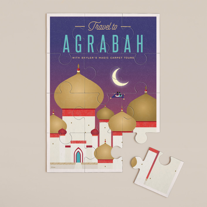 Travel to Agrabah from Disney's Aladdin 12Piece Custom Puzzle by Erica