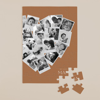 Mama Collage Heart 60-Piece Custom Puzzle