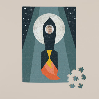 Rocket to the Moon 252-Piece Custom Puzzle