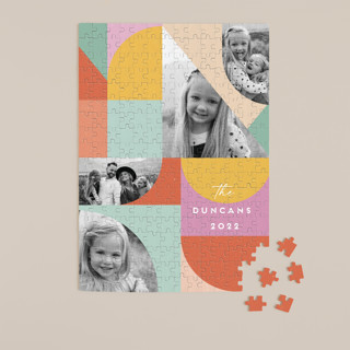 Geo Pastels 252-Piece Custom Puzzle