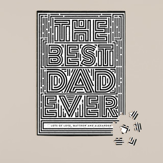 Best Dad Ever 252-Piece Custom Puzzle