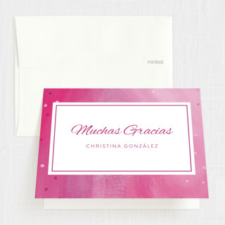 Party Gown Quinceañera Thank You Cards