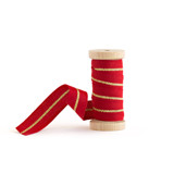 Red & Gold Metallic Stripe